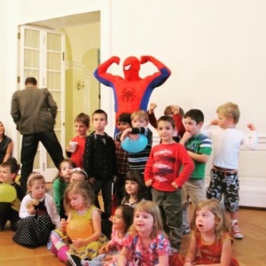 Spider-Guy for superhero birthday party events